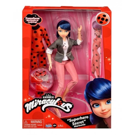 Miraculos Buburuza papusa Ladybag 30cm Playmates 50355