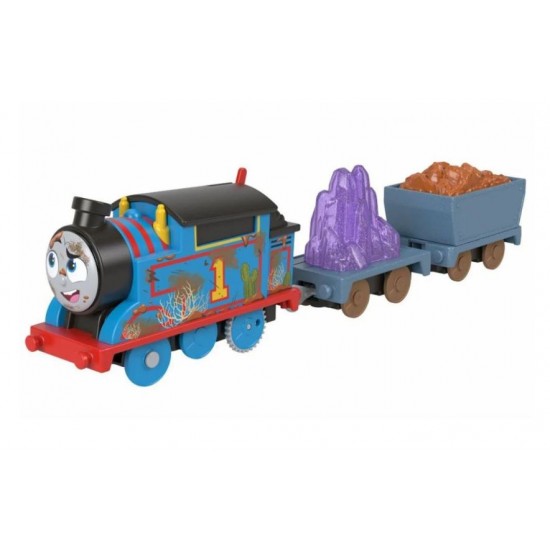 Thomas locomotiva motorizata Thomas cu 2 vagoane Mattel HFX97-HJV43