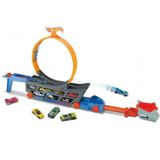 Hot Wheels camion cu pista Stunt N Go Mattel GCK38