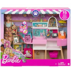 Set Barbie magazin accesorii animale Mattel GRG90