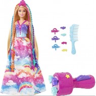 Barbie papusa printesa cu impletituri fabuloase Mattel GTG00