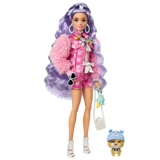 Papusa Barbie Extra par creponat Mattel GXF08