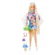 Papusa Barbie Extra Flower Power Mattel HDJ45