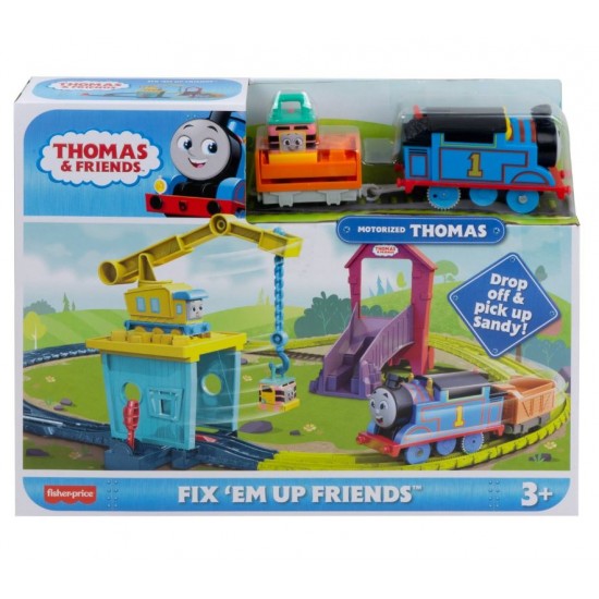 Set de joaca motorizat Thomas Carly si Sandy Mattel HDY58