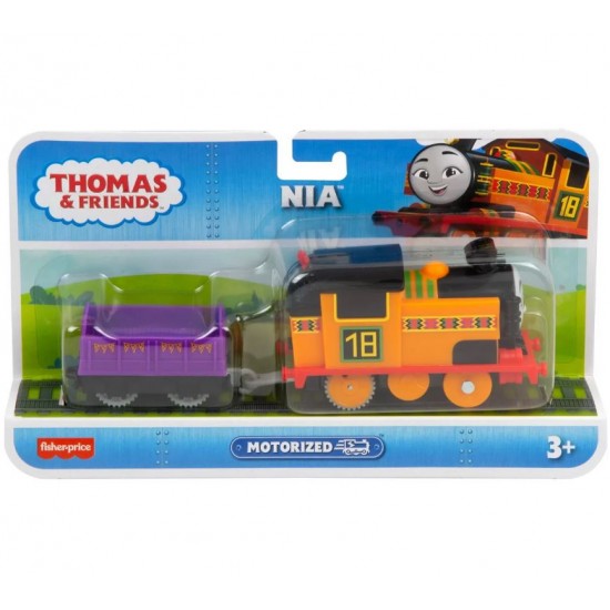 Thomas locomotiva motorizata Nia cu vagon Mattel HFX96-HDY63