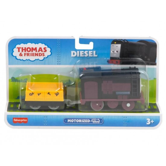 Thomas locomotiva motorizata Diesel cu vagon Mattel HFX96-HDY64