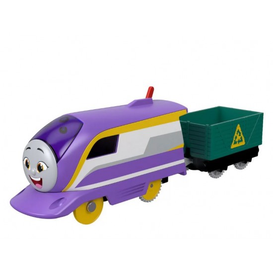 Thomas locomotiva motorizata Kana cu vagon Mattel HFX96-HDY69