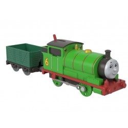 Thomas locomotiva motorizata Percy cu vagon Mattel HFX96-JGF94