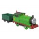 Thomas locomotiva motorizata Percy cu vagon Mattel HFX96-JGF94