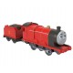 Thomas locomotiva motorizata James cu vagon Mattel HFX96-JGF95