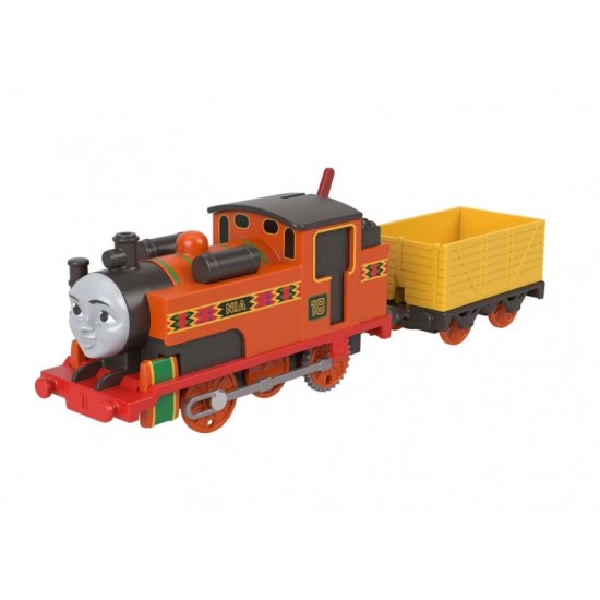 Thomas locomotiva motorizata Nia cu vagon Mattel HFX96-JGF97