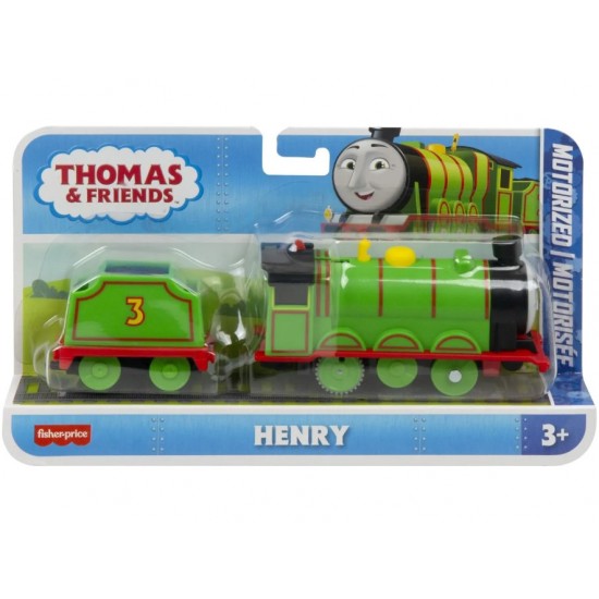 Thomas locomotiva motorizata Henry cu vagon Mattel HFX96-HTN40