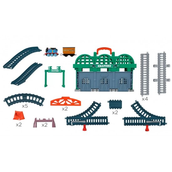 Thomas set motorizat gara KNAPFORD Mattel HGX63