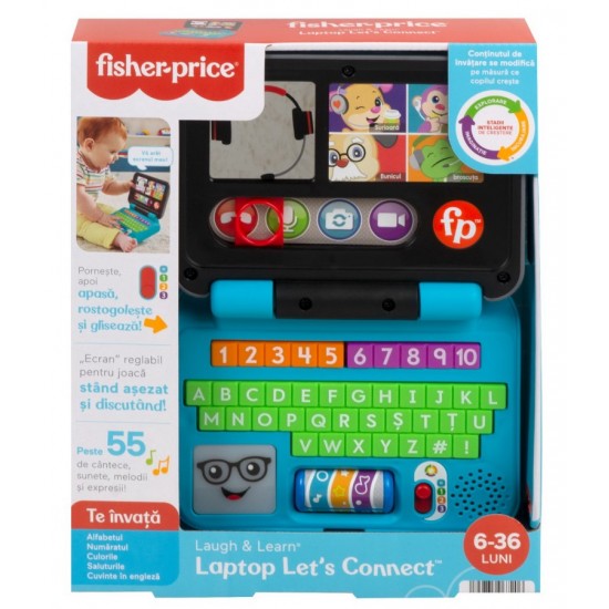 Fisher-price laptop interactiv in limba romana Mattel HHH05