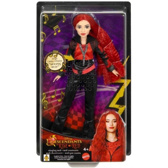 Papusa Descendentii 4 muzicala Red fiica Reginei Inimilor Mattel HWT88-HWT96