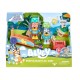 Set de joaca cu 2 figurine Bluey si Rusty Go-Kart 17357