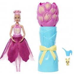 Papusa Barbie lalea roz si accesorii MTJMF 57