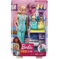 Papusa Barbie set doctor pediatru Mattel DHB63-GKH23