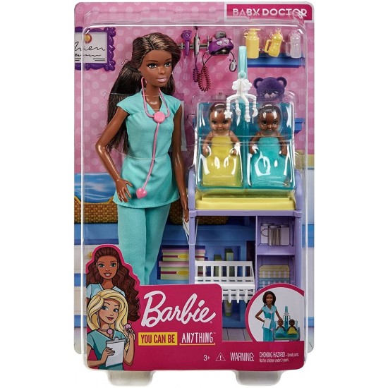 Papusa Barbie set doctor pediatru Mattel DHB63-GKH24