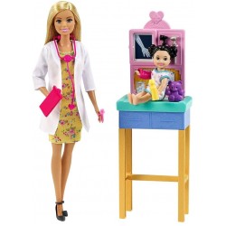 Papusa Barbie set doctor pediatru Mattel DHB63-GTN51