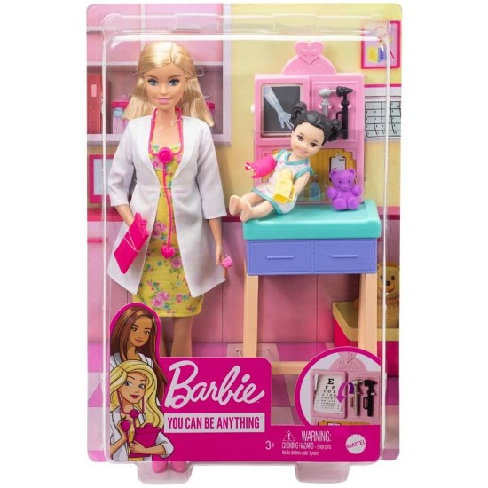 Papusa Barbie set doctor pediatru Mattel DHB63-GTN51
