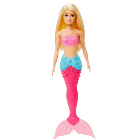 Papusa Barbie sirena roz HGR04-HGR05