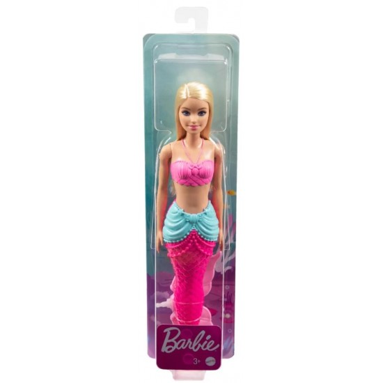 Papusa Barbie sirena roz HGR04-HGR05