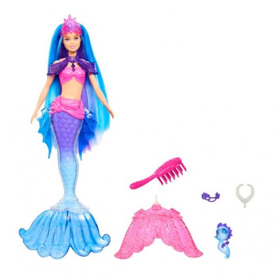 Papusa Barbie sirena cu accesorii Mattel HHG52-HHG51