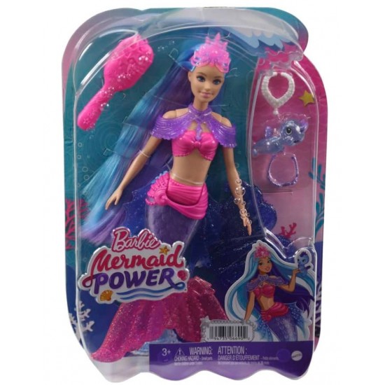 Papusa Barbie sirena cu accesorii Mattel HHG52-HHG51