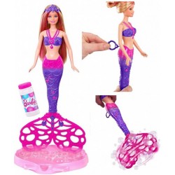 Papusa Barbie sirena si baloane de sapun cff49