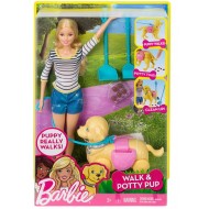 Papusa Barbie cu catel de companie Dwj68