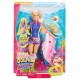 Papusa Barbie la plaja cu delfin