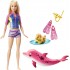 Papusa Barbie la plaja cu delfin