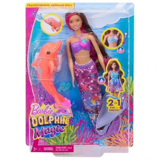 Barbie sirena cu delfin Fbd64
