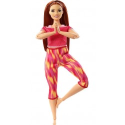 Papusa Mattel Barbie Yoga Made To Move cu 22 articulatii FTG80-GXF07