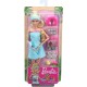 Papusa Barbie Wellness cu figurina si accesorii Mattel GKH73-GJG55