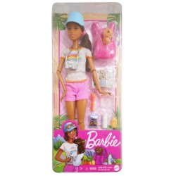 Papusa Barbie in drumetie cu accesorii Mattel GKH73-GRN66
