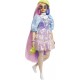 Papusa Barbie Extra cu par roz si un catelus Mattel GRN27-GVR05
