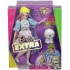 Papusa Barbie Extra cu par roz si un catelus Mattel GRN27-GVR05