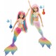 Papusa Barbie sirena care isi schimba culoarea Mattel GTF89-GTF88
