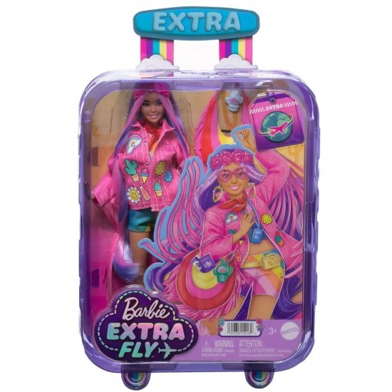 Papusa Barbie Extra Fly merge la festival Mattel HPB15