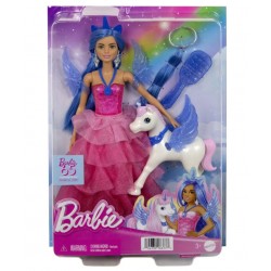Set papusa Barbie cu unicorn Mattel HRR16