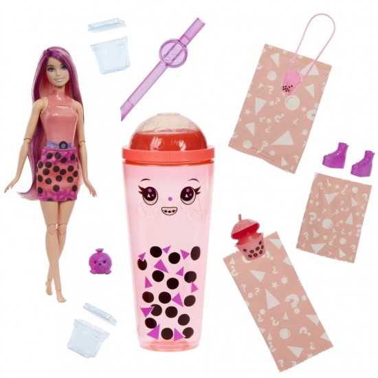 Papusa cu accesorii Barbie Pop Reveal Bubble Tea Mango Mochi Mattel HTJ22