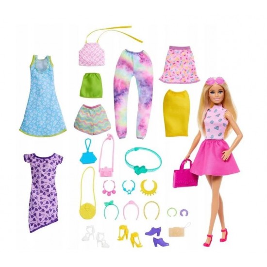 Papusa Barbie cu haine de schimb Mattel HkB07