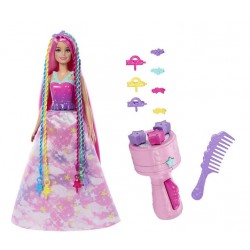 Papusa Barbie cu aparat de coafat Mattel JCW55