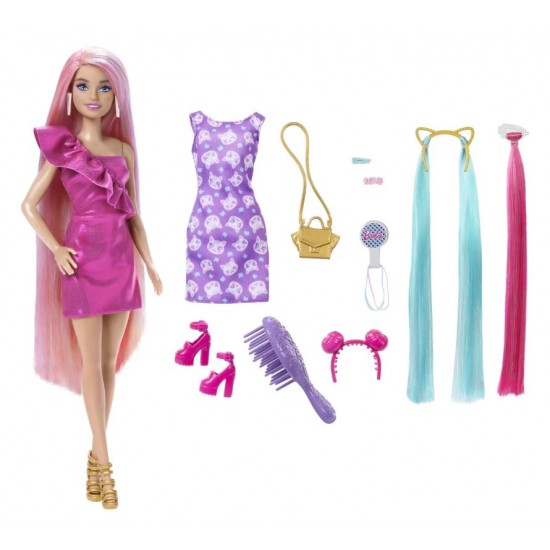 Papusa Barbie Fun and Fancy Hair Mattel JDC85