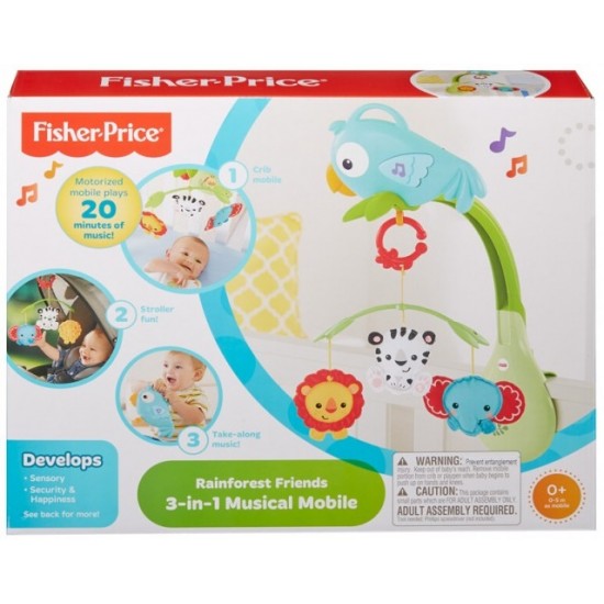 Carusel 3in1 Fisher Price prietenii din padure