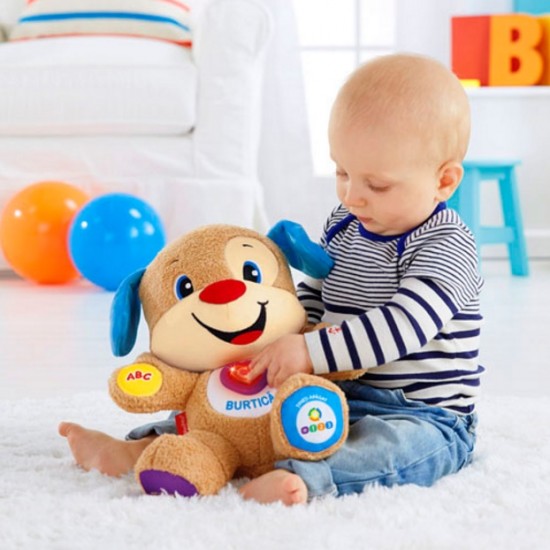 Catelusul vorbitor Fisher price in limba romana