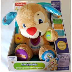 Catelusul vorbitor Fisher price in limba romana