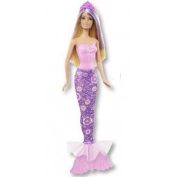 Papusa Barbie blonda in costum mov